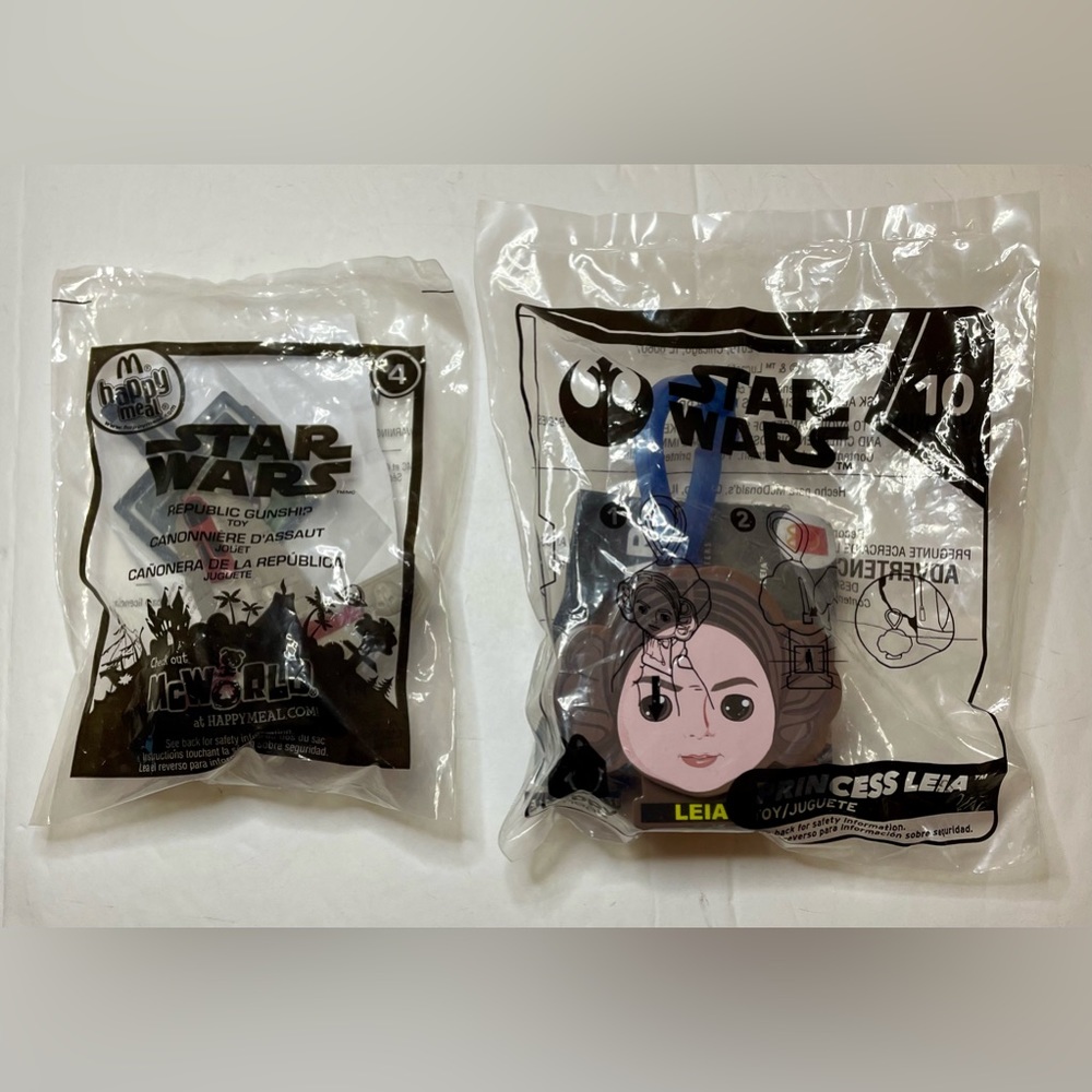 2010 And 2019 Star Wars McDonald’s Happy Meal Toys, NIP